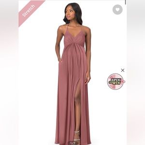Azazie bridesmaid dress. Bump friendly.